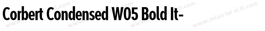Corbert Condensed W05 Bold It字体转换